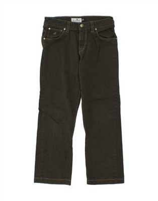 Brooksfield Jungen Straight Jeans 9-10 Jahre W26 L22 Khaki Baumwolle CE19