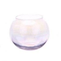 INNA-Glas Blumenvase Tobi, Aus Glas, Perlglanz-Effekt, Klar, 11,5Cm, Ø15Cm