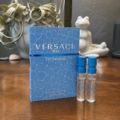2X Versace Eau Fraiche Men's Eau de Toilette Sample Spray 1.5 ml (SET OF 2 PACK)