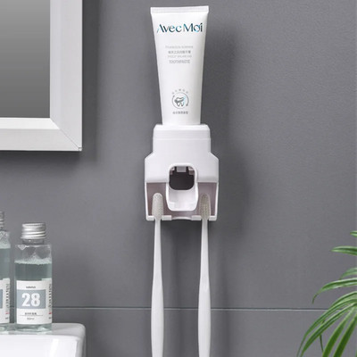Wall Mounted Automatic Toothpaste Squeezer Toothpaste Dispenser Magnetic Toothbr