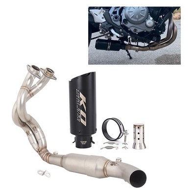 For Kawasaki Ninja 650 Z650 2023-2025 Header Exhaust Front Link Pipe Muffler Tip
