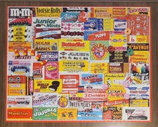 White Mountain 1000 Piece Jigsaw Puzzle Candy Wrappers 24" x 30"