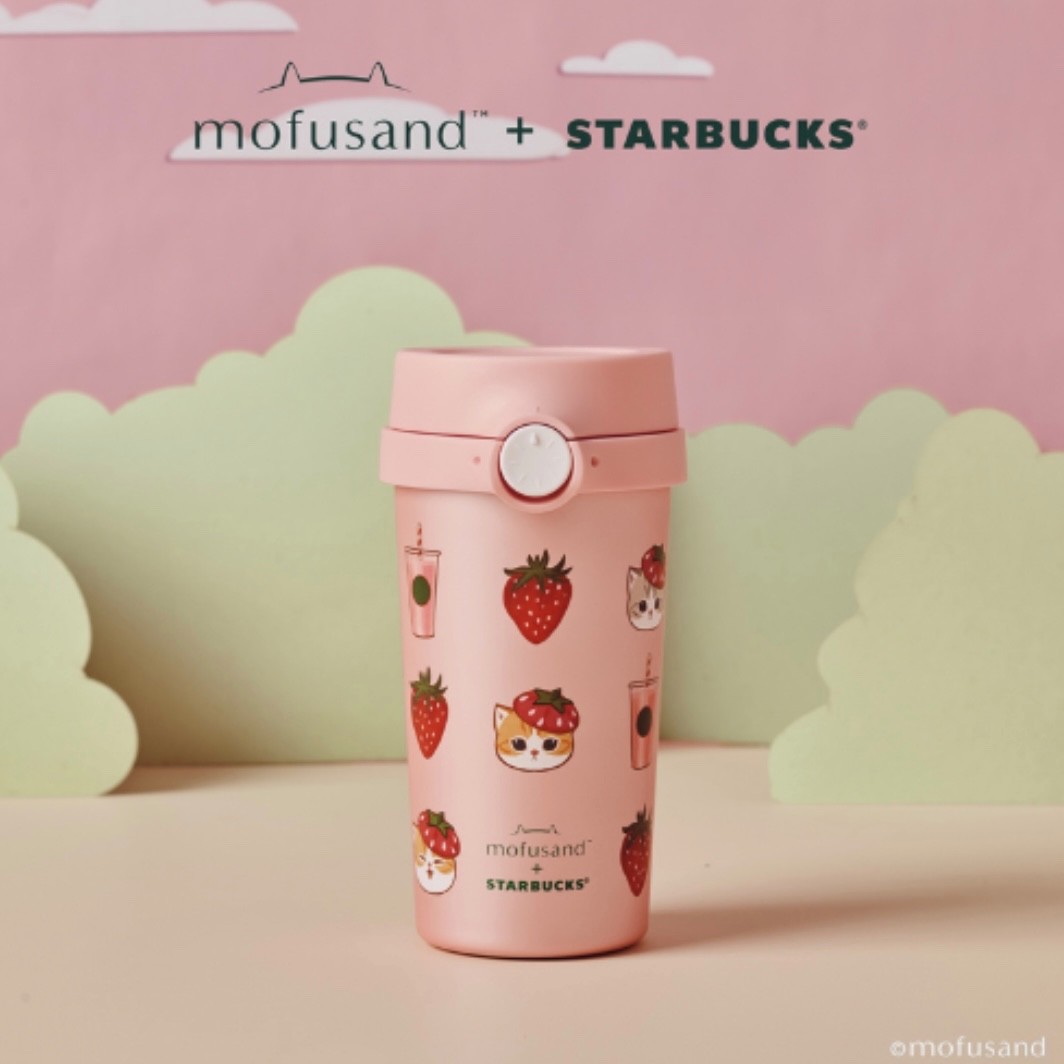 Mofusand™ + Starbucks® Strawberry 2025 Singapore Collection