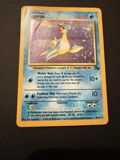 1999 Pokemon Fossil Lapras Holo 10/62 Rare Vintage WOTC Card - Played Condition