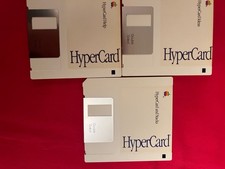 Vintage Apple Macintosh 3.5" Floppy Disk HyperCard Software Set Of 3 1991