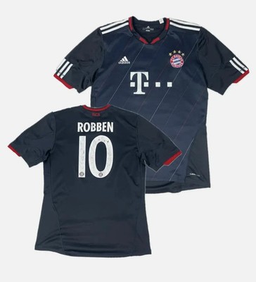 Adidas Bayern Munich 2010 2011 Robben#10 Third Shirt Jersey Men Sz