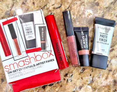 Smashbox On Set Essentials: 4 Artist Faves- Photo Finish Blur, Eyes, Lips NEW