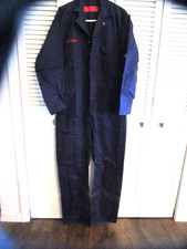 NEW lot of 2 Fire Resistant Coveralls Navy Blue Industrial Workwear LG-REG 42-RG