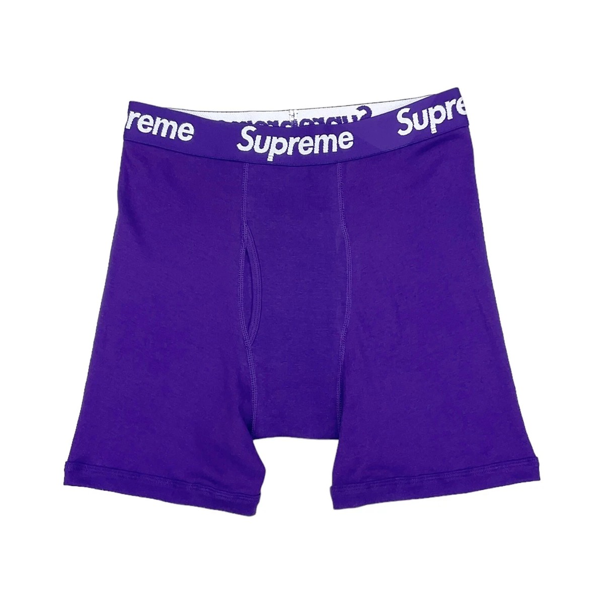 New pack of 2 SUPREME brand Boxer briefs PURPLE Mens LARGE 2 pack