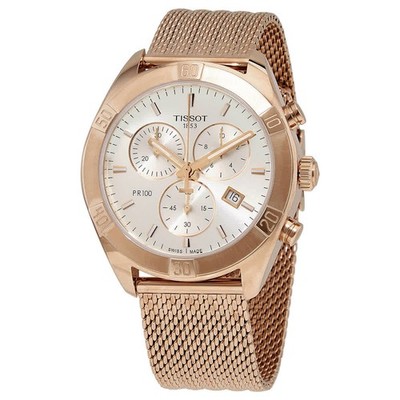 Tissot PR 100 Chronograph Quartz Silver Dial Men's Watch T101.917.33.031.00