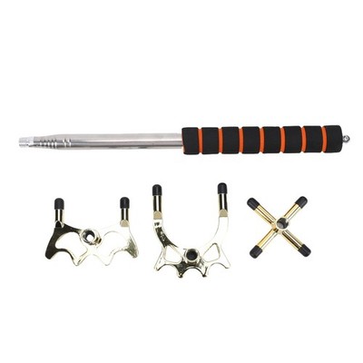 Pool Bridge Stick Stainless Steel Multi Angle Retractable Billiards Cue Stic SET