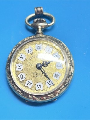 Jessop / ArnexWatch Roman Numerals Open Face Pendant. 17 Jewel. Swiss. Running