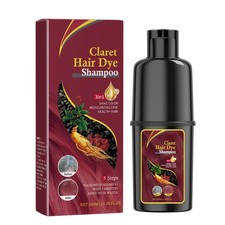 Claret Hair Dye Shampoo 3 in 1 Gentle and Easy Color Changing Moisturizing Shiny