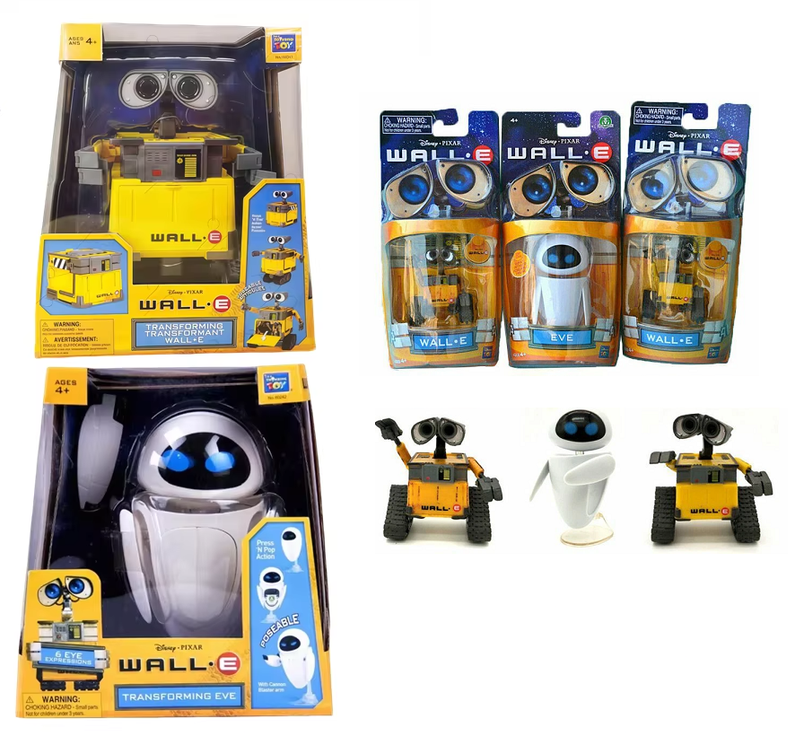 Wall-E Robot and Eve Disney Animated Series Toy Figures Gift | eBay