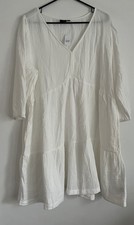 GAP White Shift Boho Long Sleeve Mini Dress Women’s Size XL Half Sleeves NWT