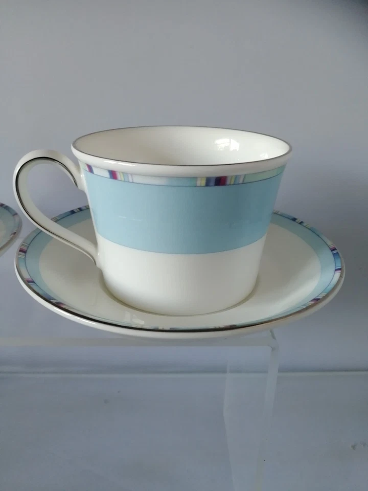 Wedgewood Viva! cups and saucers & Cereal Soup Dessert Bowl Bowls x 4 - Image 4 of 4