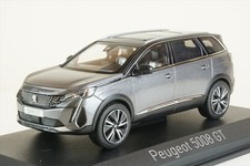 Norev 1/43 Peugeot 5008 GT 2021 Platinum Gray SUV Diecast 473923
