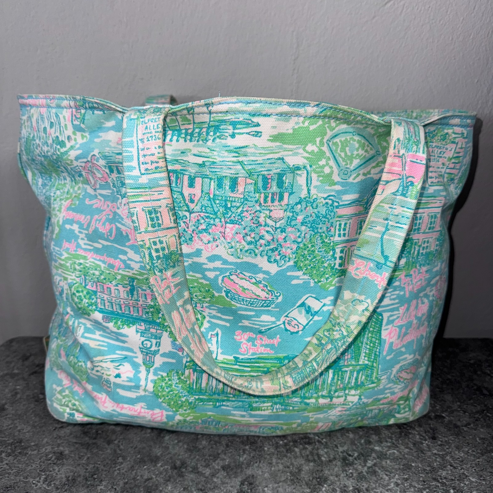 Lilly Pulitzer Getaway Packable Tote Bag Lilly Loves Philly Purse Handbag
