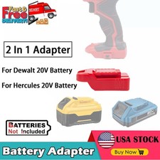 2 IN 1 Adapter For Bauer 20V Tools To For Dewalt Hercules 20V Battery Converter