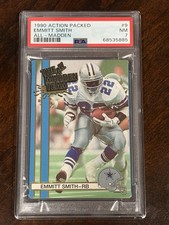 1990 Action Packed Emmitt Smith All-Madden Rookie #9 PSA 7 HOF Cowboys