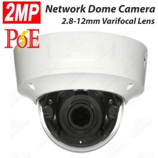 2MP Outdoor PoE Network Dome Camera with AI Human Vehicle Targets 2.8-12mm Lens