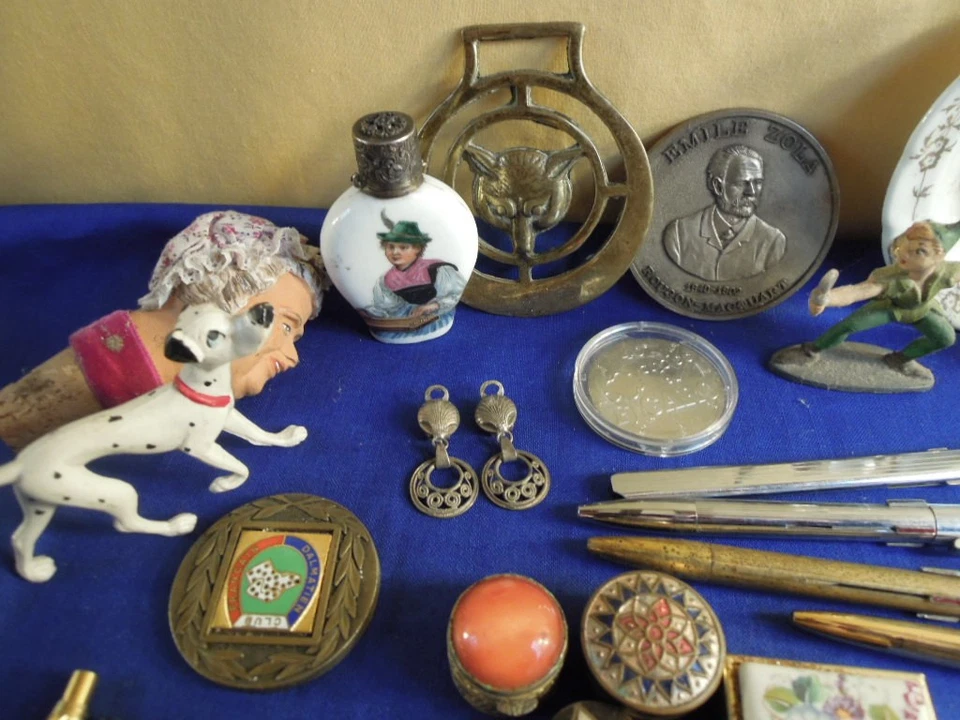 Lot Brocante Fond de Tiroir Objets Collection anciens vintage - Photo 2/4