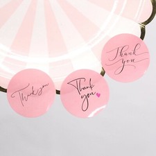 40 THANK YOU FOR YOUR PURCHASE ENVELOPE SEALS LABELS STICKERS 1" ROUND FREE SHIP