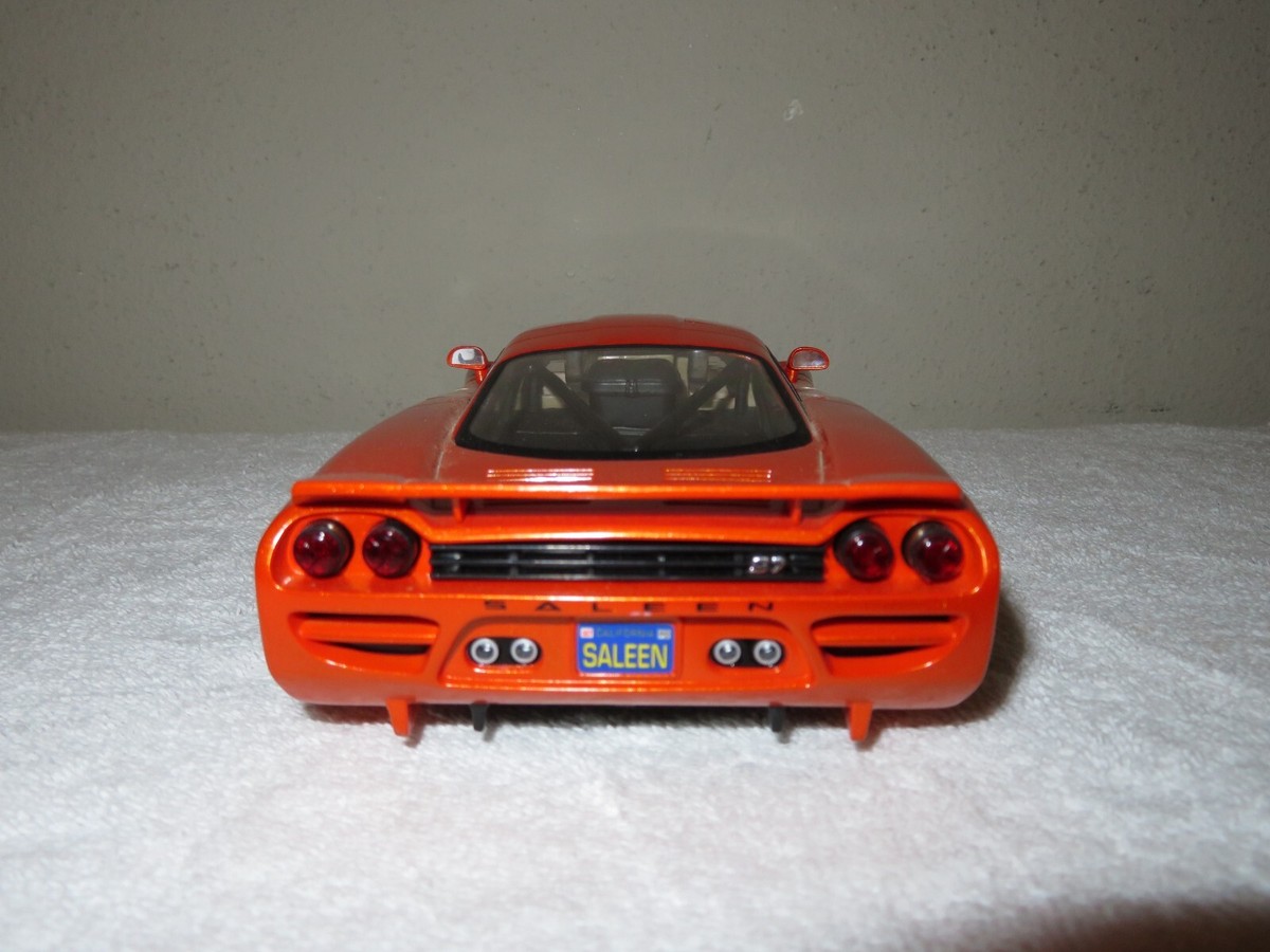 SALEEN S7 ORANGE 1:18 SCALE HOT WHEELS OPENING DOORS & REAR WINDOW