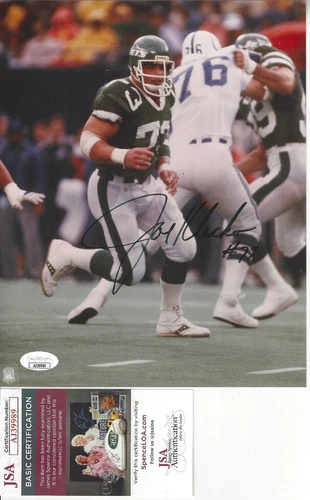 New York  Jets HOF'er Joe Klecko  autographed 8x10 action photo JSA Certified **