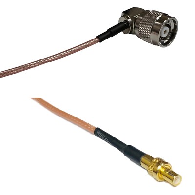 RG316 RP-TNC Male Angle to SMB MALE RF Cable Rapid-SHIP LOT