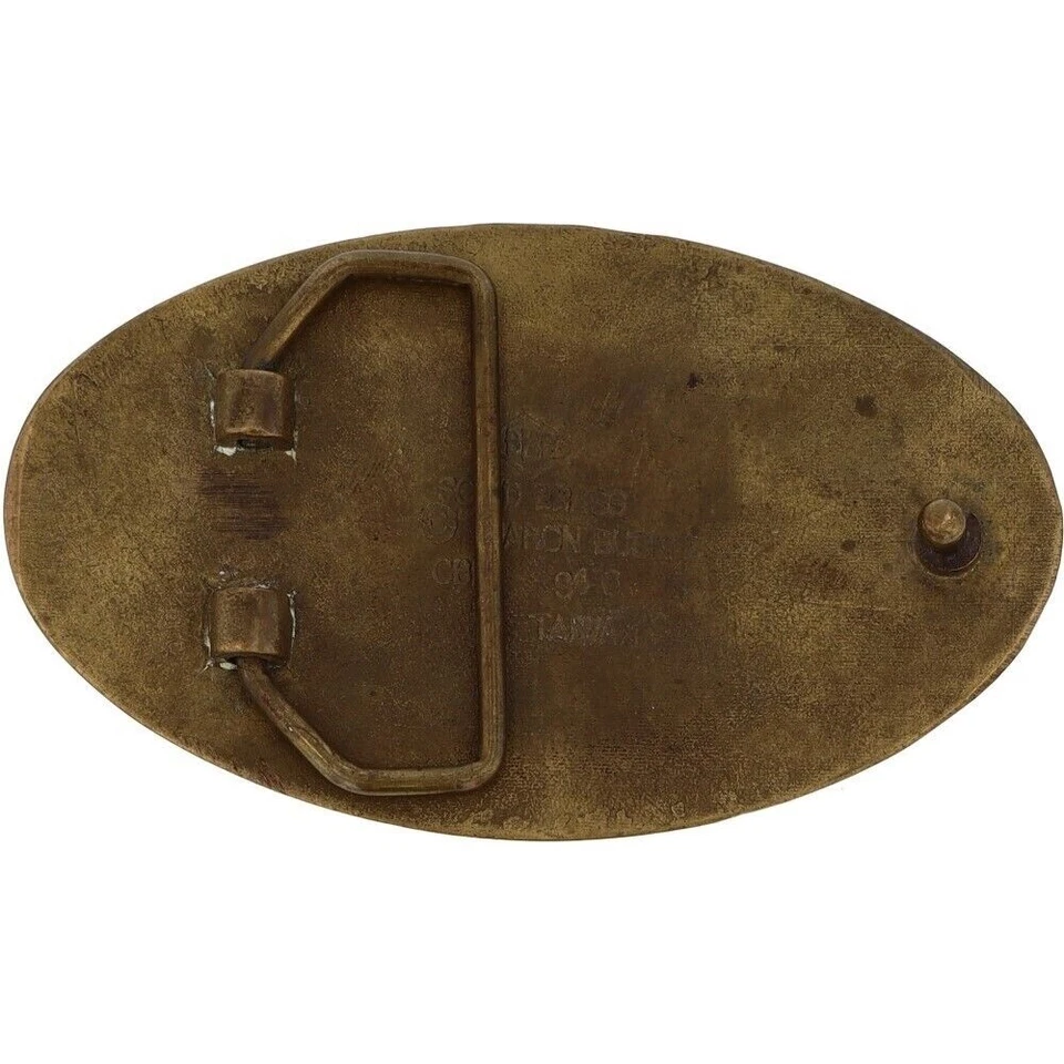 Латунный череп готический мотоциклиста 666 скрещенные кости мотоцикла панк 70-х винтажный ремень пряжка - Изображение 2 из 2