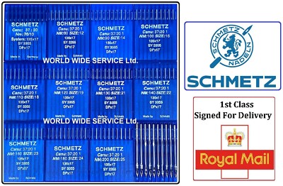 SCHMETZ LAUFFUSSNADELN FÜR NÄHMASCHINE DPX17 135X17 GR:70/10-200/25