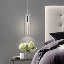 Modern Kitchen Island Pendant Lighting Mini Pendant Light Crystal Bubble Glass