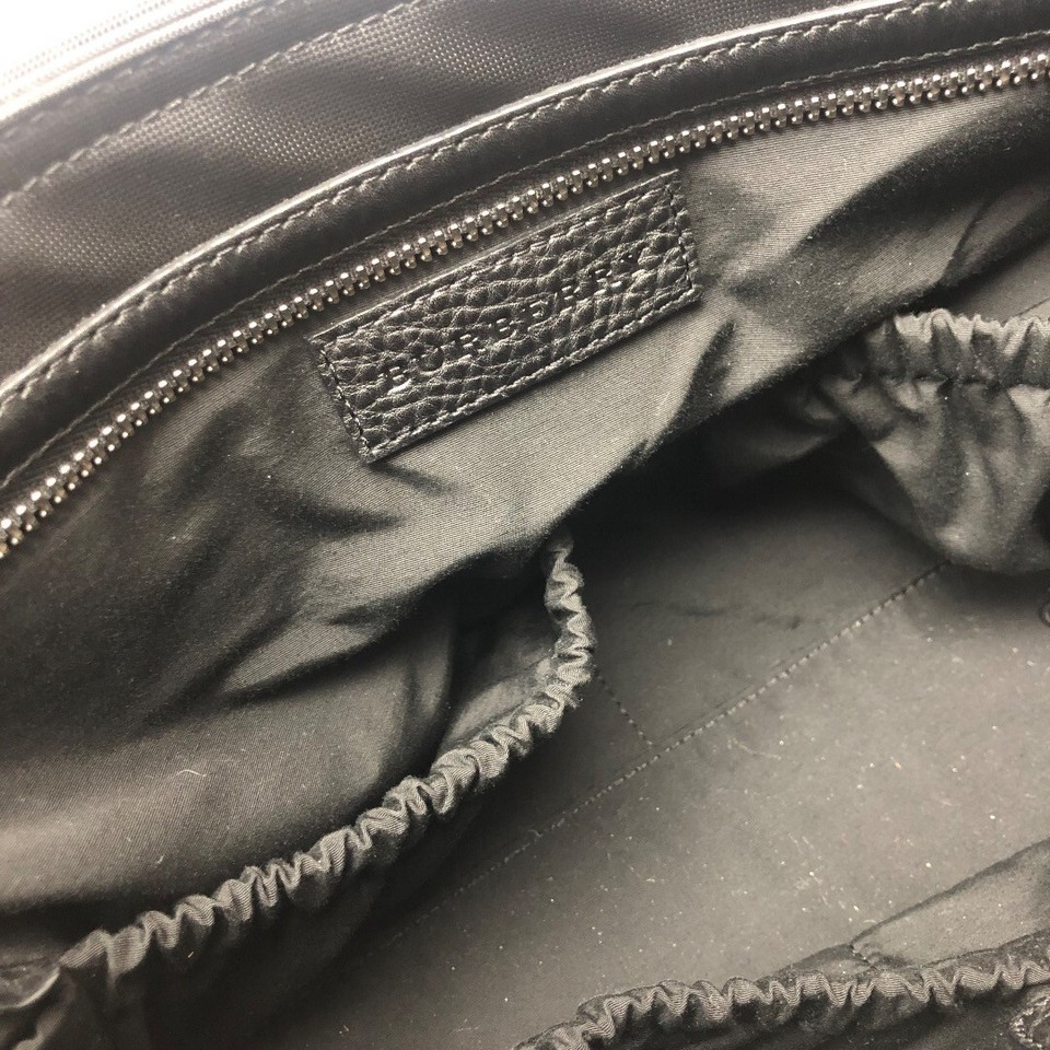 Burberry Baby Changing Nappy Bag Black Red House Check Side Shoulder