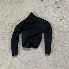 SU-CP-BK: Black Long Sleeve compression shirt for 6"~7" Muscular Body