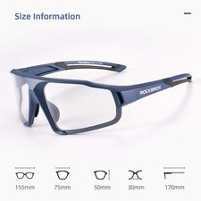 ROCKBROS Photochromic Sunglasses for Men Cycling Sunglasses Sports Bike Glasses