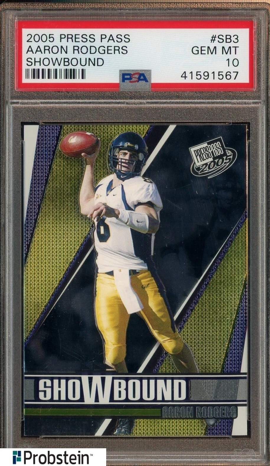 Aaron Rodgers Press Pass Showbound #SB3 Base