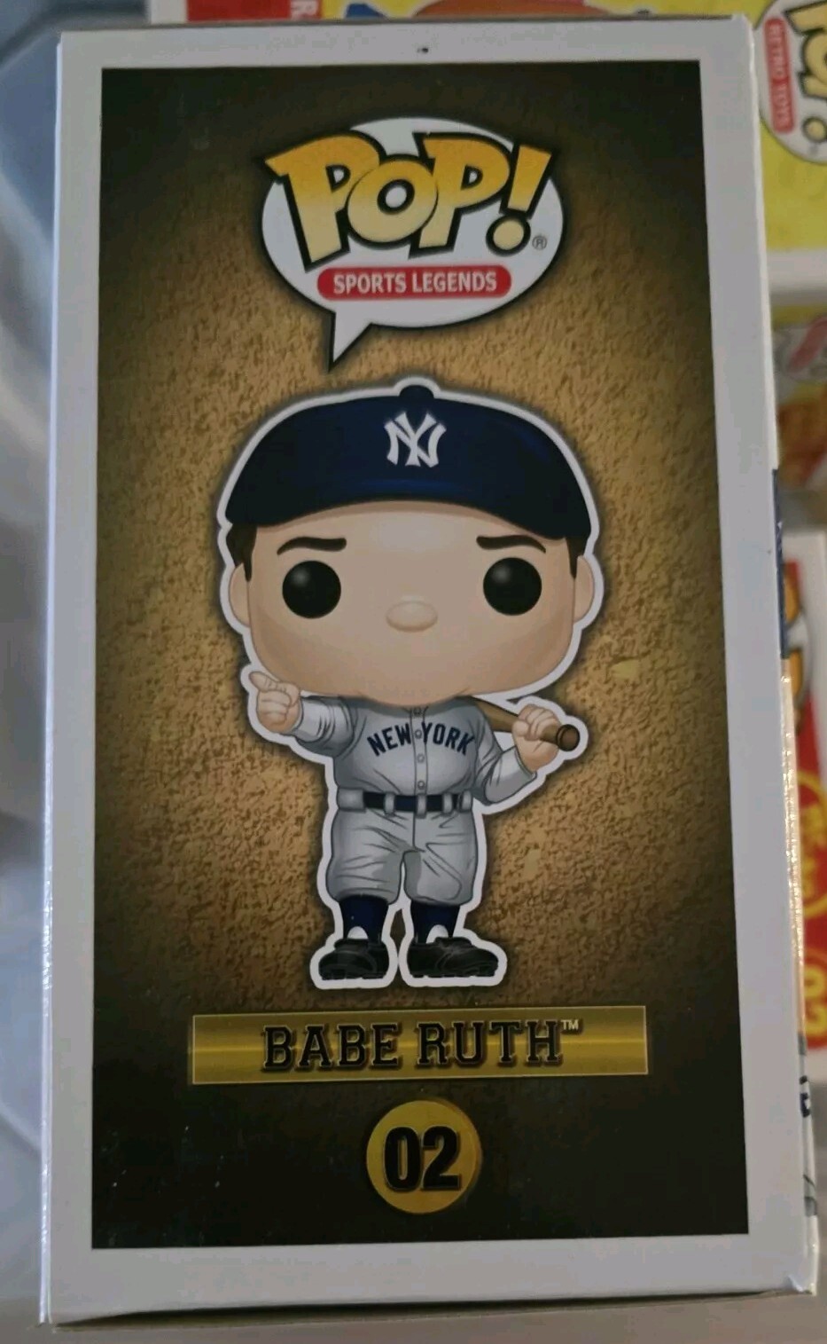 Funko Pop! BABE RUTH #02 Vinyl Figure NEW W/Pop Protector