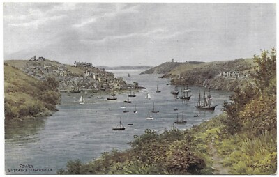 Fowey Eingang zum Hafen von A R Quinton unbenutzt - Salmon 2420