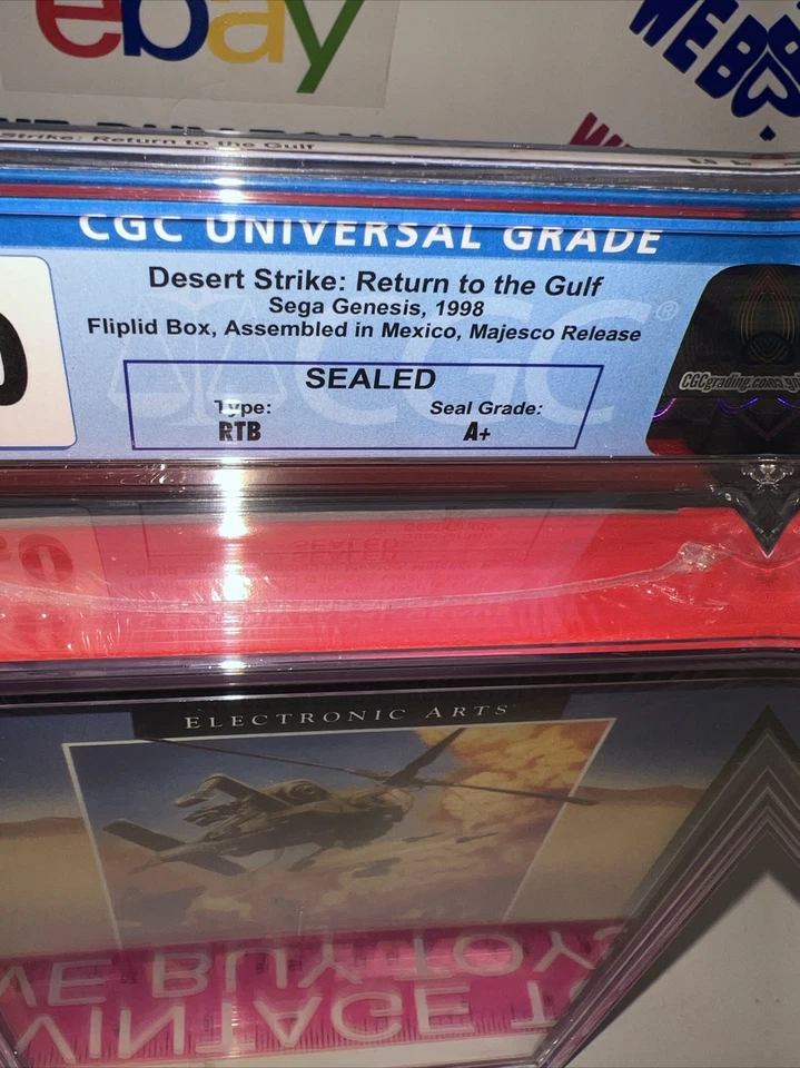Vintage 1998 Desert Strike Return to the Gulf Sega Genesis New CGC 8.0 🔥 - Image 3 of 4