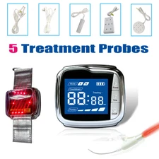 LASTEK 8 in1 Kit Laser Watch+5 Treat Probes+Acupuncture Pen+Head Massager Device