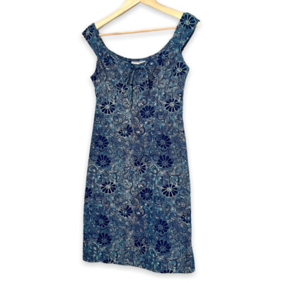Vintage Aeropostale blue and green Floral cap sleeve Dress size 2 | eBay