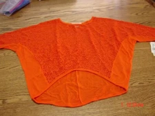 Junior Womens Peek a Boo Lace Accent Top by Derek Heart