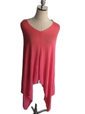 Lexi York Poncho Shawl Women's One Size Fits Most Pink Bamboo