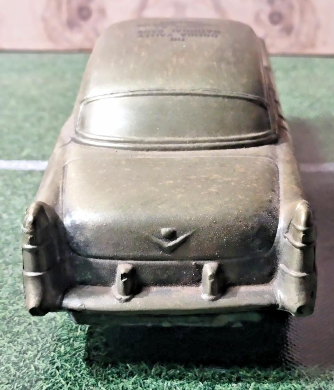 1974 BANTHRICO METAL CAR COIN PIGGY BANK ~ 1954 CADILLAC ~ PROMOTIONAL