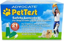 Advocate PetTest Safety Lancets PT-120 100 Count 21 Gauge Pet Test - Fast Ship 