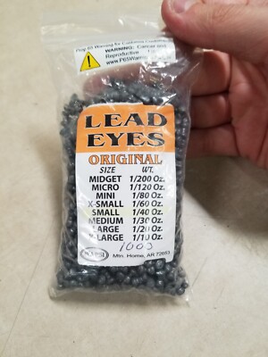 Wapsi Original Lead Eyes - Small 1/40 oz (1000 Pcs)