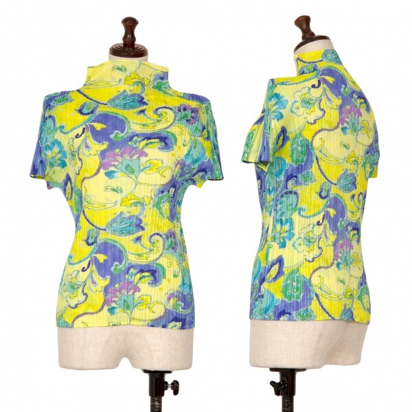 PLEATS PLEASE Floral Printed Pleats T Shirt Size 3(K-125390 PLEATS PLEASE Floral Printed Pleats T Shirt Size 3(K-125390