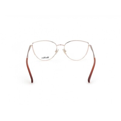 NWOT MaxMara Women\'s Gold Metal Cat-Eye Glasses Style MM5002 Eyesize 54 Max Mara MM5002 032 Gold Cat Eye Metal Optical Eyeglasses  main image 4