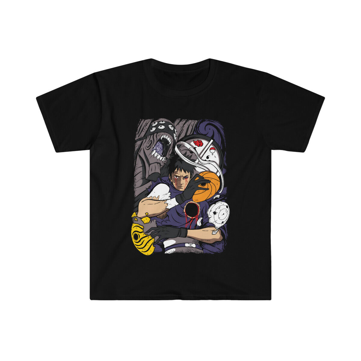 Obito Uchiha Shirt Tobi Naruto Japanese Anime Manga Unisex T-Shirt